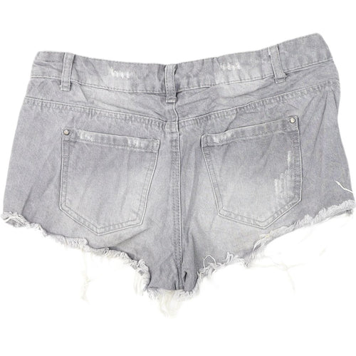 Denim Co. Women's Cut-Off Grey Denim Shorts Size 10