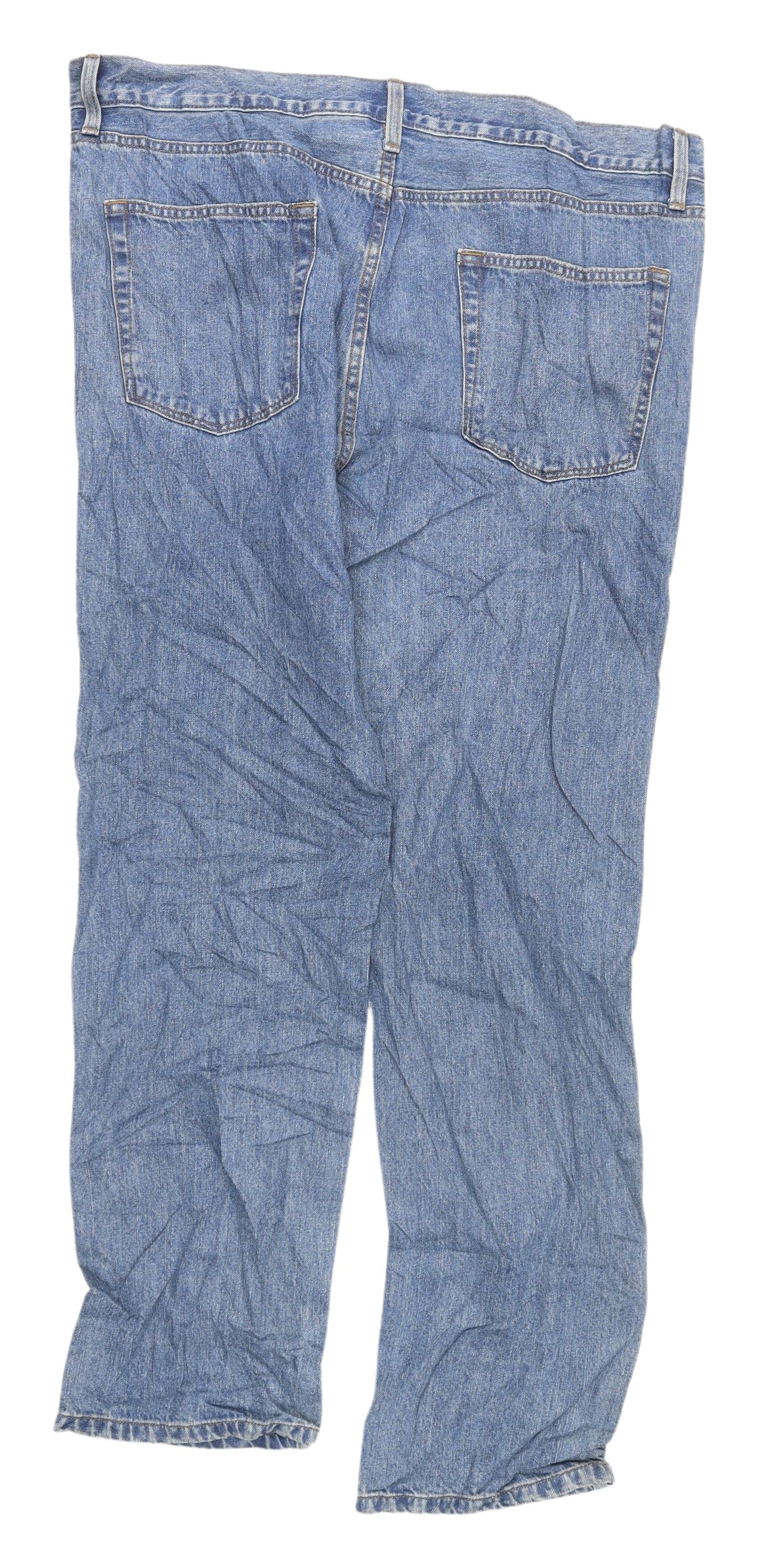 Marks and Spencer Men's Blue Straight Jeans 40