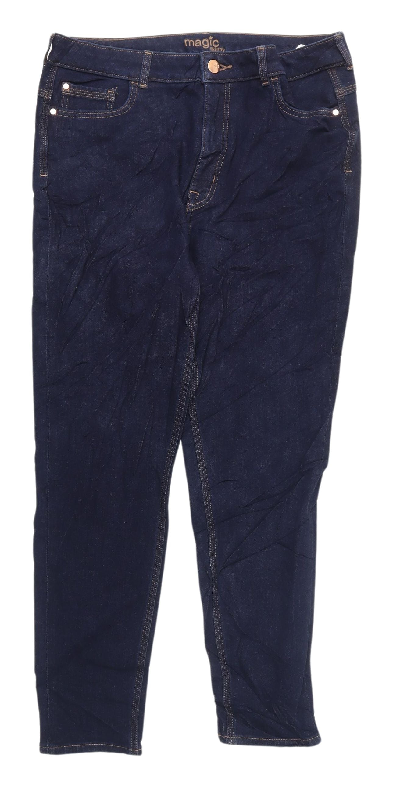 Marks and Spencer Women's Blue Skinny Jeans Size 16
