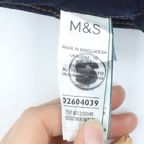 Marks and Spencer Women's Blue Skinny Jeans Size 16