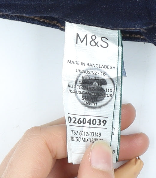 Marks and Spencer Women's Blue Skinny Jeans Size 16
