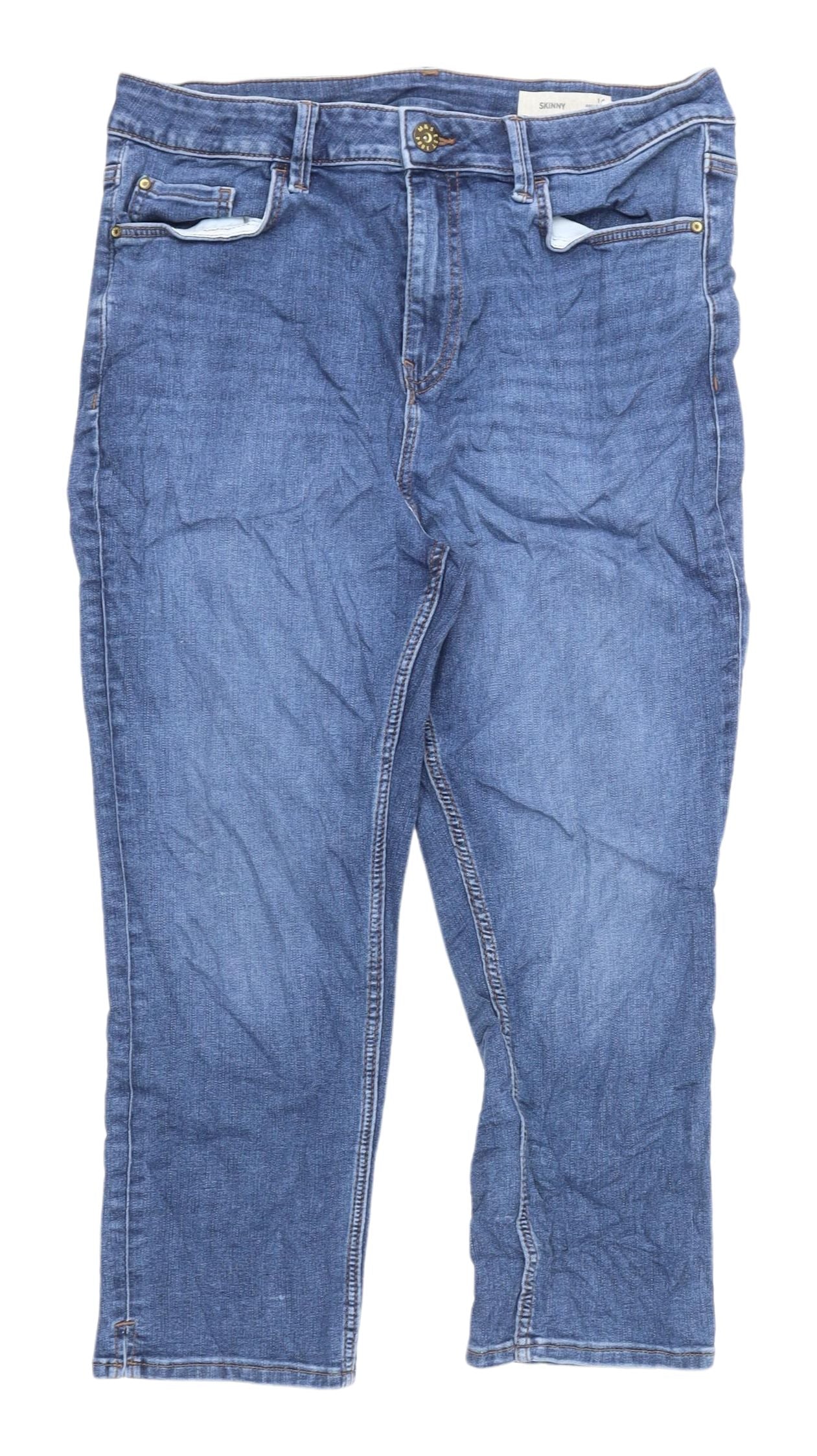 Marks and Spencer Women's Blue Skinny Jeans Size 14