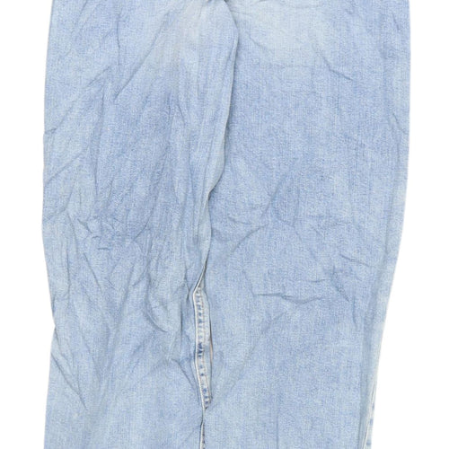Marks and Spencer Women's Blue Boyfriend Jeans, Size 8