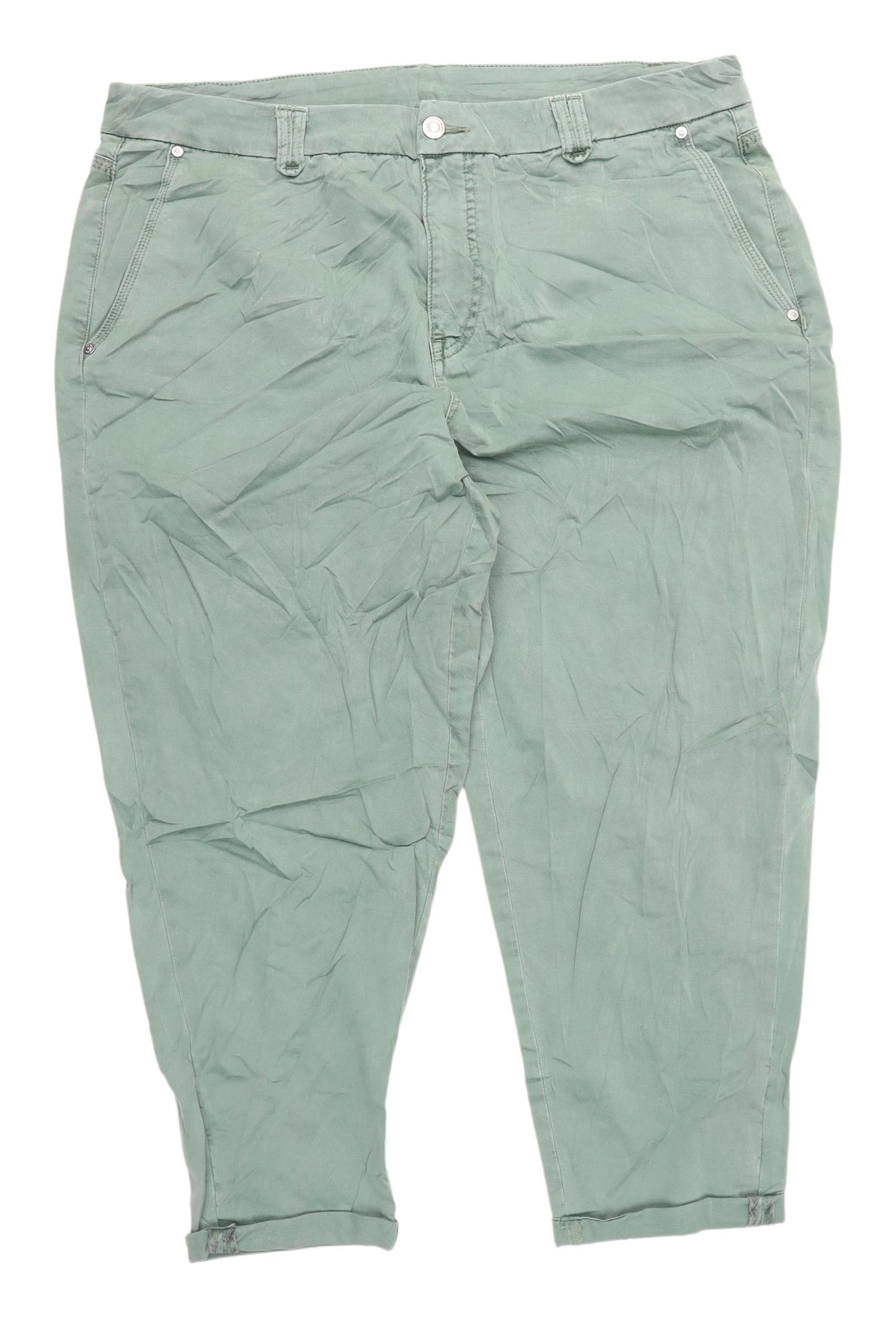 Marks and Spencer Women's Green Cropped Jeans Size 20