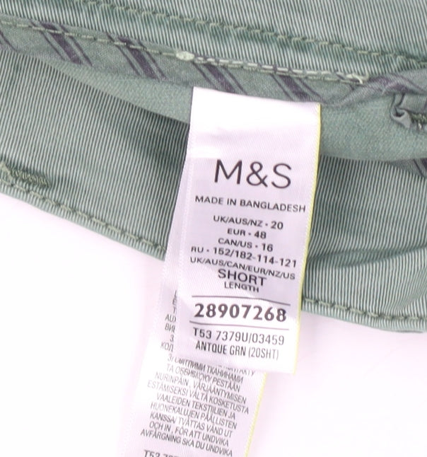 Marks and Spencer Women's Green Cropped Jeans Size 20
