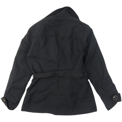 Principles Women's Black 8 Petite Trench Coat