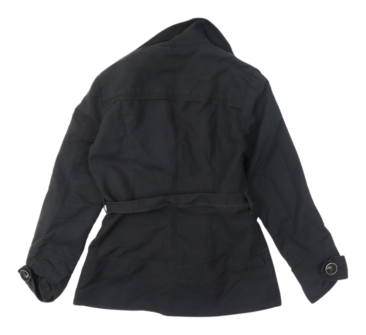 Principles Women's Black 8 Petite Trench Coat