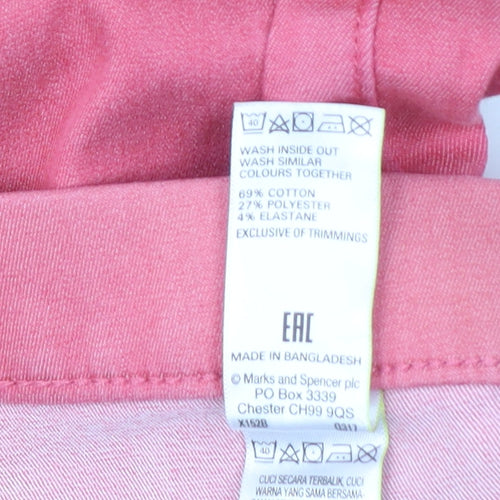 Marks and Spencer Women Pink Jegging Size 14 Stretch