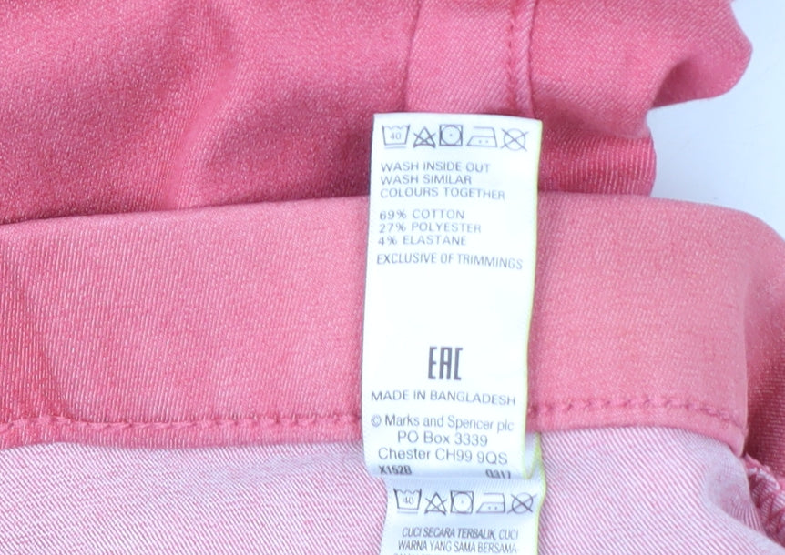 Marks and Spencer Women Pink Jegging Size 14 Stretch