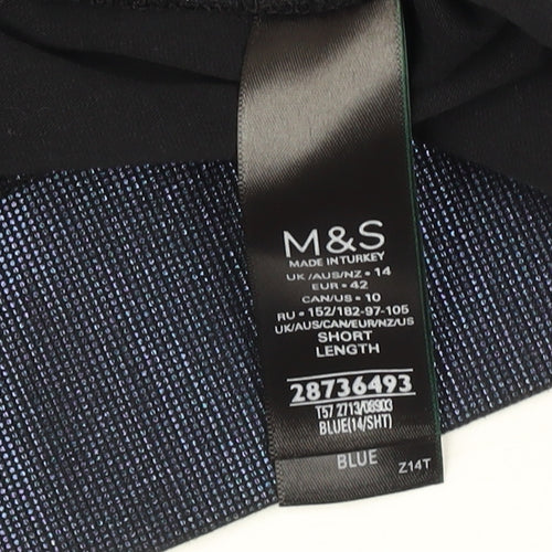 Marks & Spencer Blue Women's Leggings Size 14