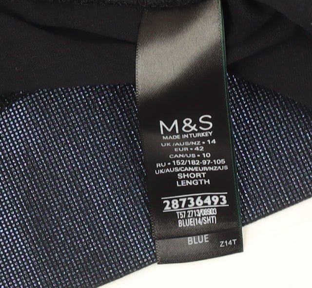 Marks & Spencer Blue Women's Leggings Size 14