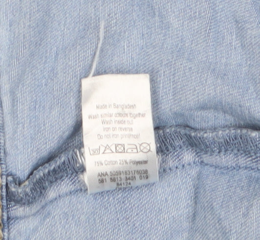 George Girls Blue Sequin Denim Jacket 12-13 Years