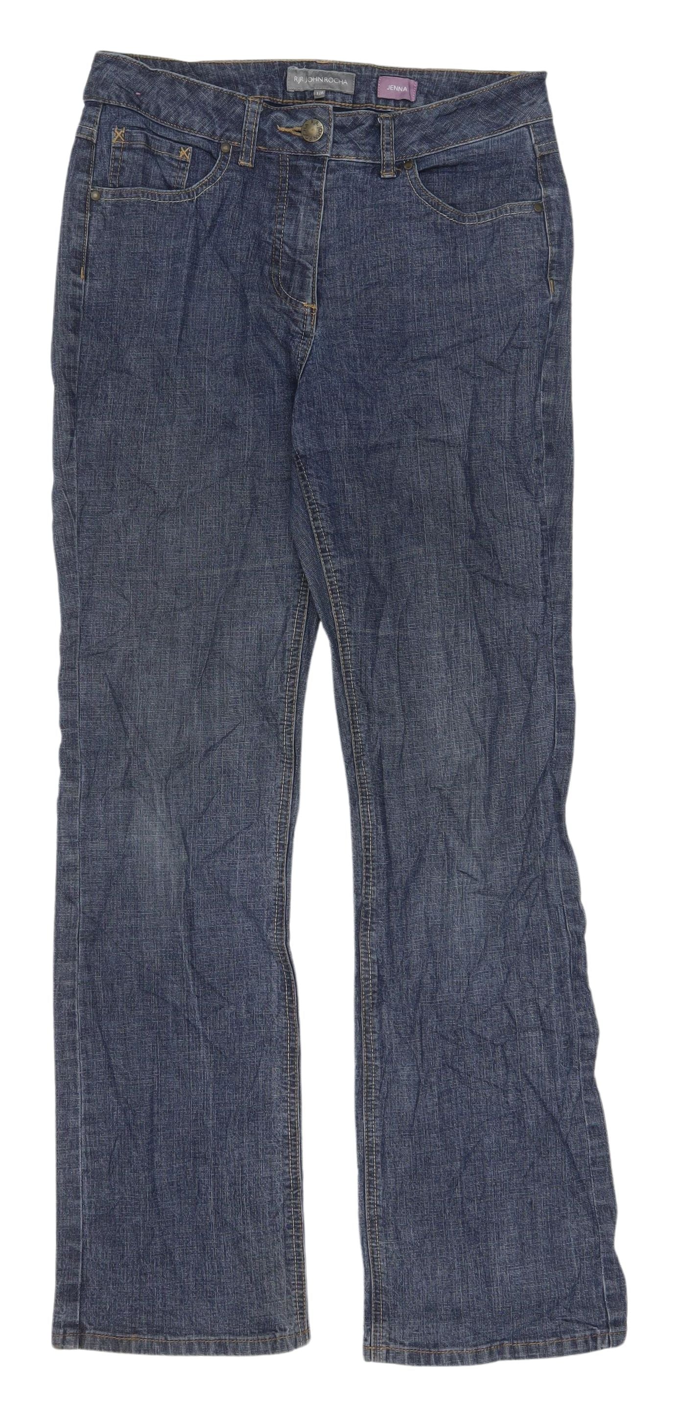 RJR John Rocha Women's Blue Bootcut Jeans Size 12