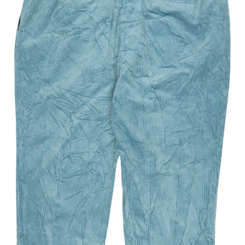 Marks and Spencer Women's Blue Corduroy Trousers Size 24