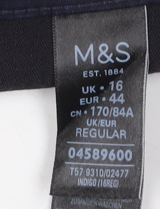Marks and Spencer Women's Blue Ankle Jeans Size 16