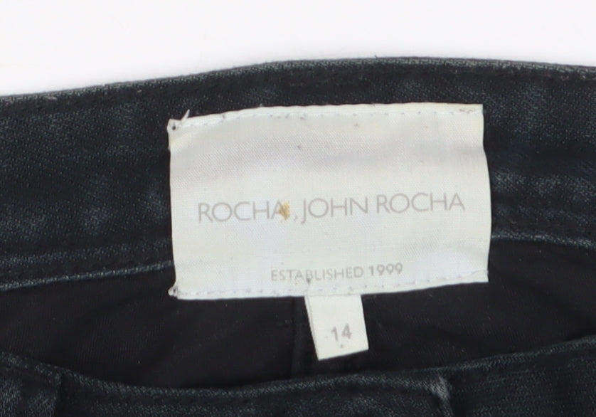 Rocha John Rocha Women's Black Straight Jeans Size 14