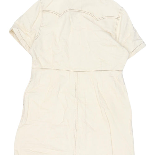 Marks and Spencer Women's Beige Shirt Dress 14
