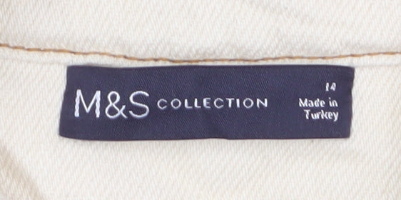 Marks and Spencer Women's Beige Shirt Dress 14