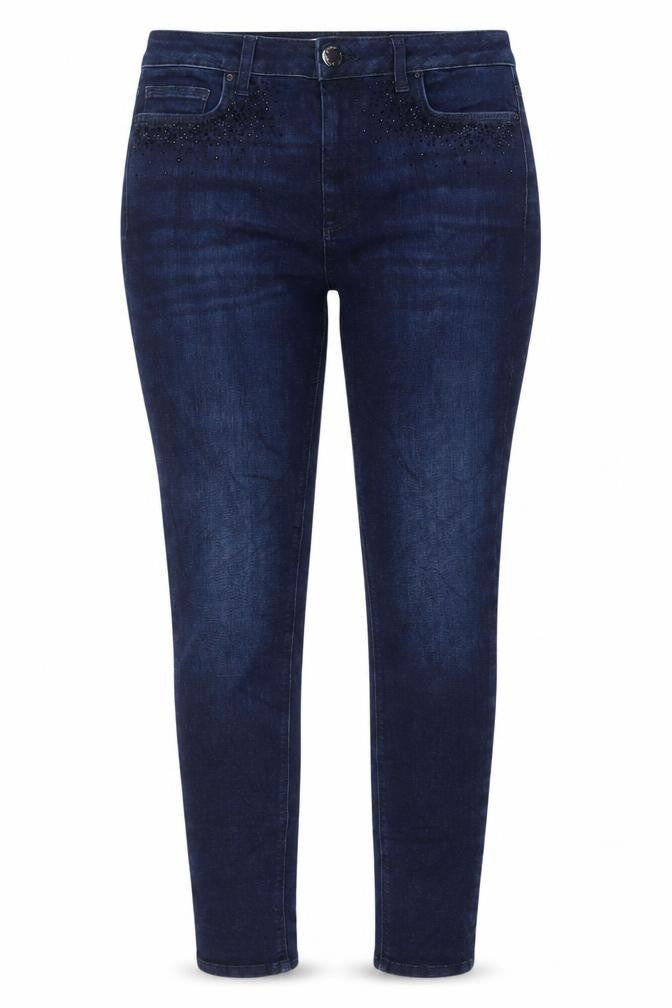 Front view of Marks & Spencer Women's Blue Skinny Jeans, size 10