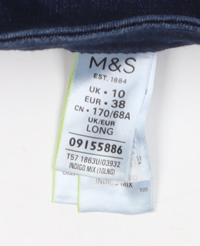 Marks and Spencer Women's Blue Skinny Jeans Size 10