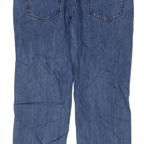 Marks and Spencer Men's Blue Straight Jeans 38W 29L