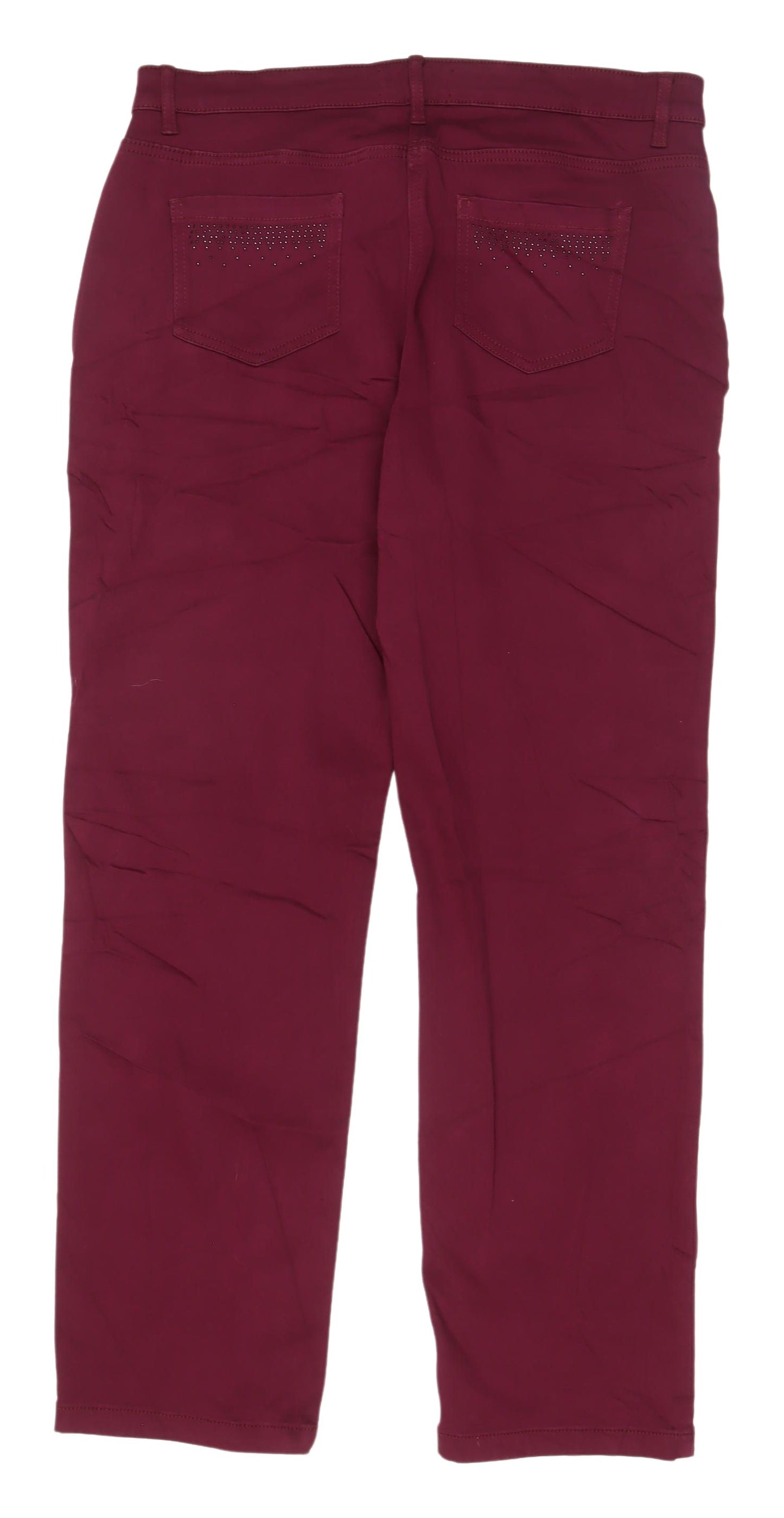 Marks & Spencer Burgundy Straight Women's Jeans Size 16