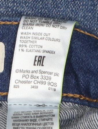 Marks & Spencer Blue Straight Leg Women's Jeans Size 16