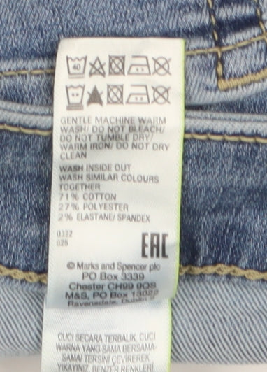 Marks and Spencer Women's Blue Boyfriend Jeans Size 18