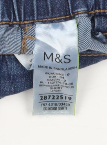 Marks and Spencer Women's Blue Cropped Jeans Size 6