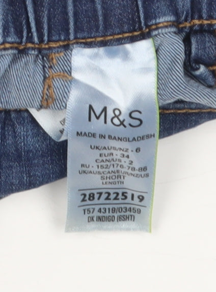 Marks and Spencer Women's Blue Cropped Jeans Size 6