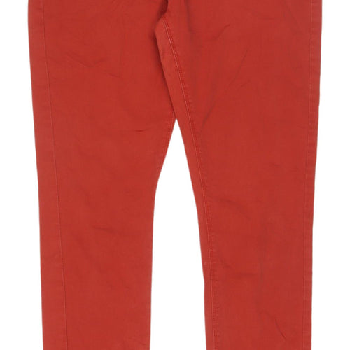 Papaya Women's Red Straight Jeans Size 14