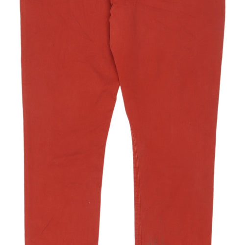 Papaya Women's Red Straight Jeans Size 14