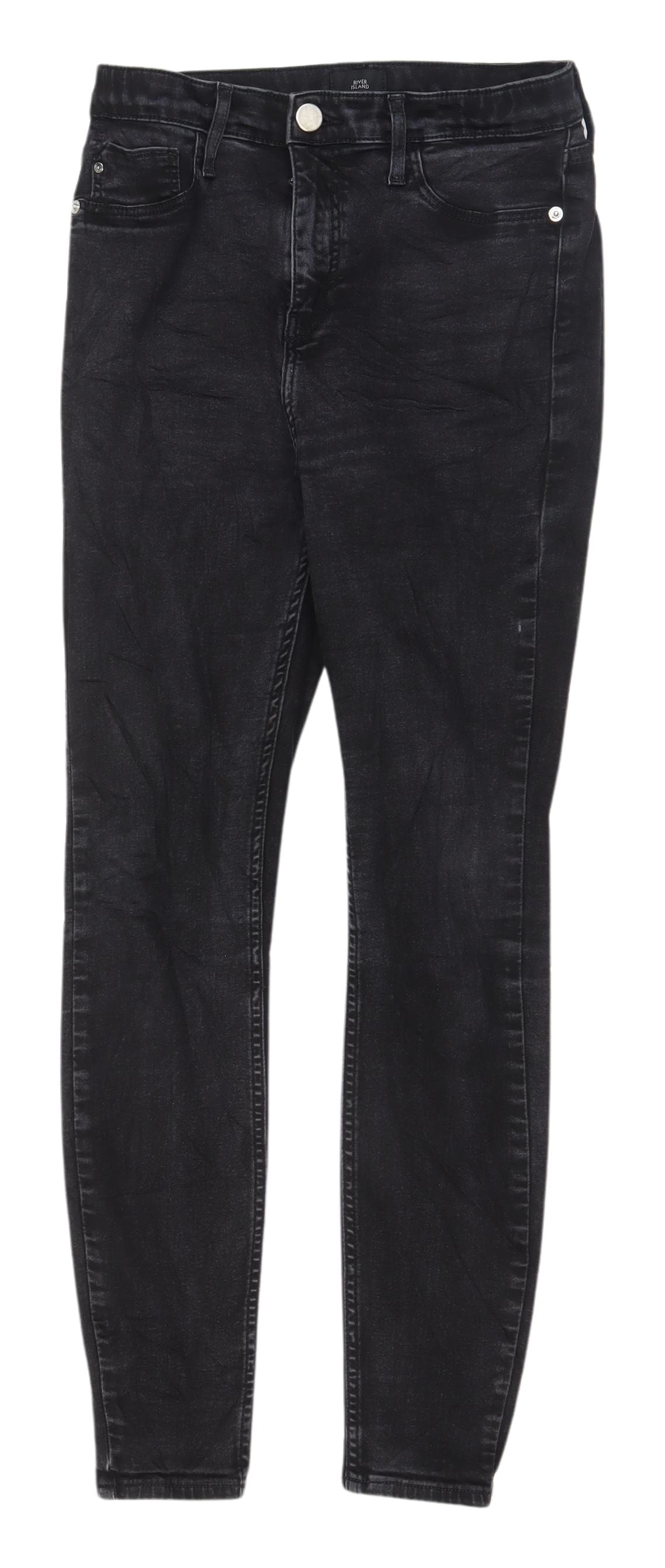 River Island Women's Black Skinny Jeans Size 12