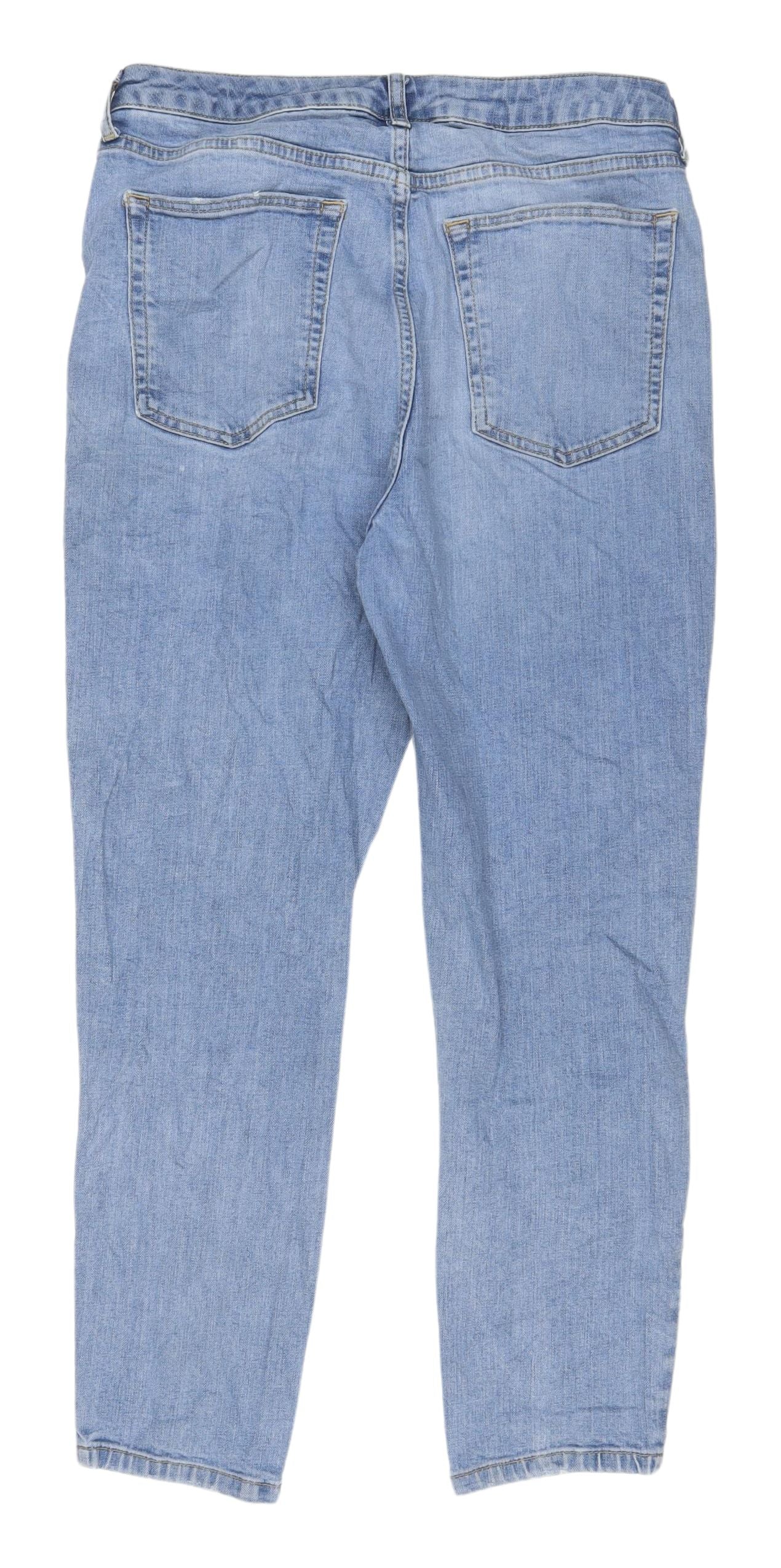 Topshop Women's Blue Straight Jeans Size 32