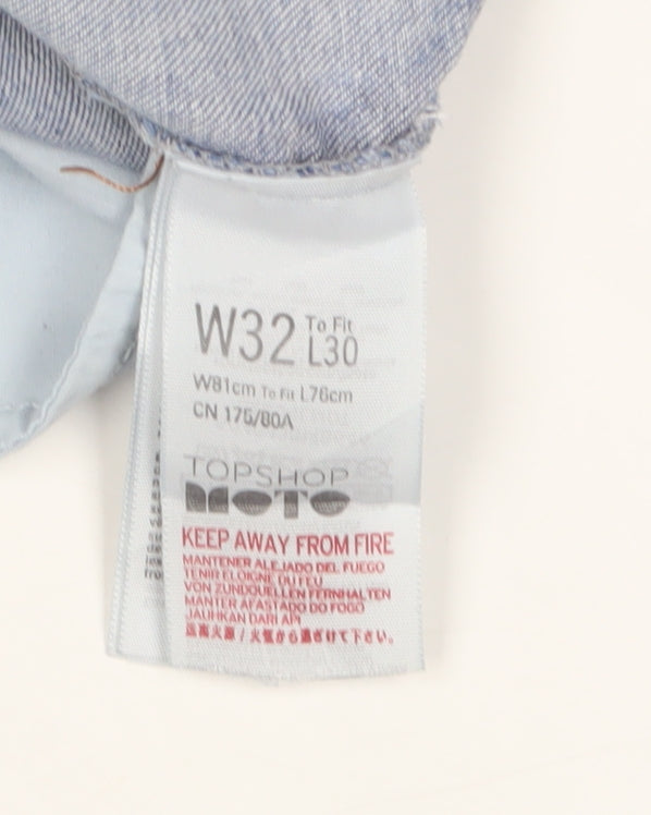 Topshop Women's Blue Straight Jeans Size 32
