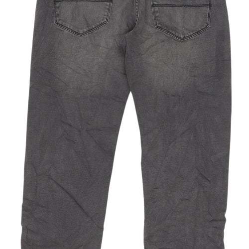 Marks and Spencer Men Dark Grey Straight Jeans 32