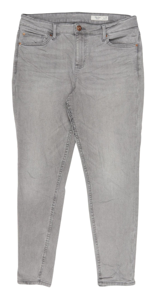 Marks and Spencer Women's Grey Skinny Jeans Size 14