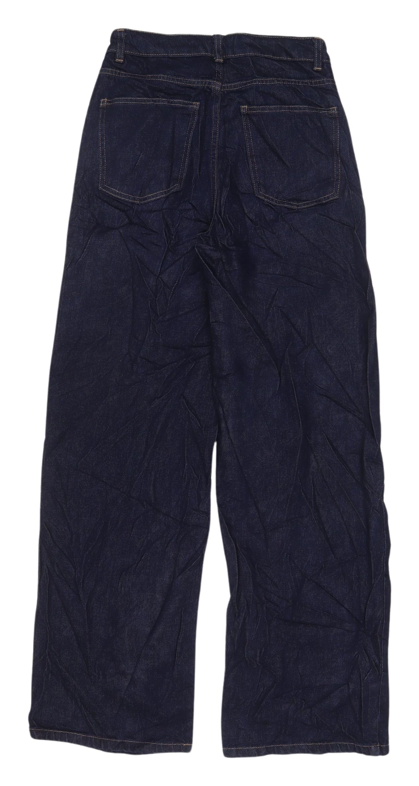 Marks and Spencer Women's Blue Wide-Leg Jeans Size 8