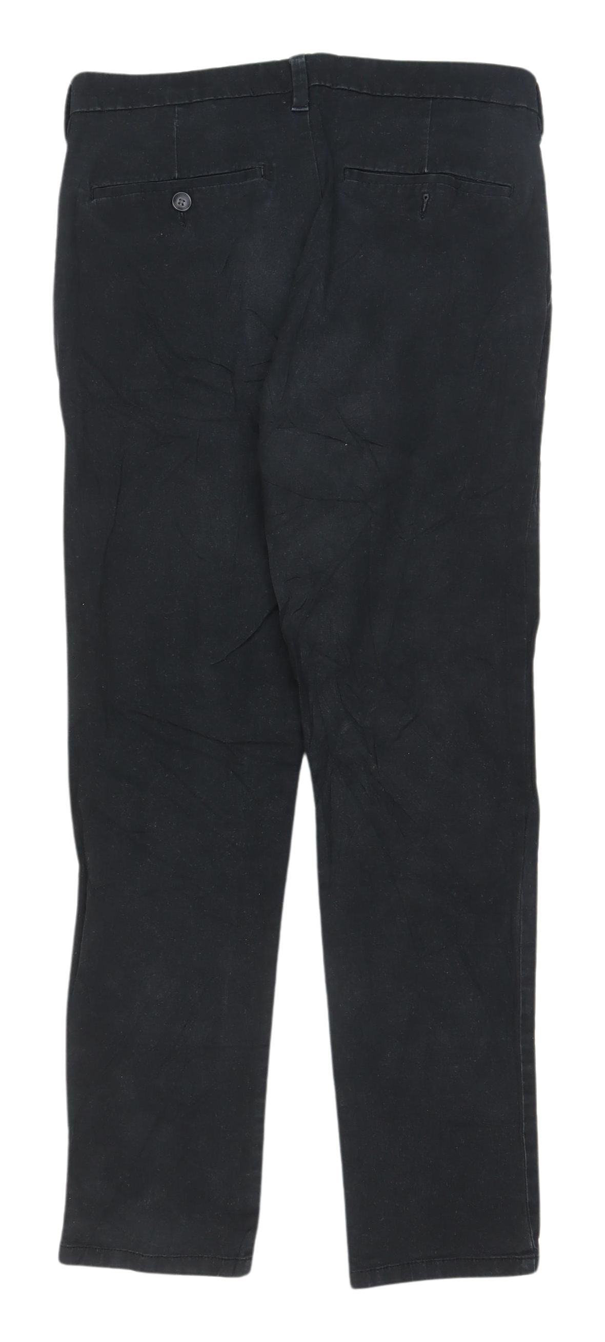 Marks and Spencer Men's Black Chino Trousers Size 30