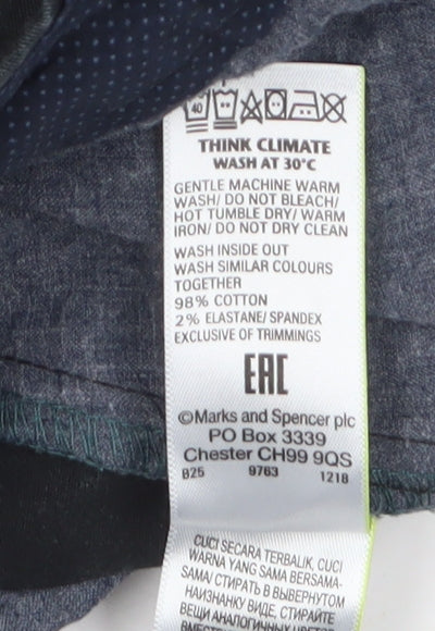 Marks and Spencer Men's Black Chino Trousers Size 30