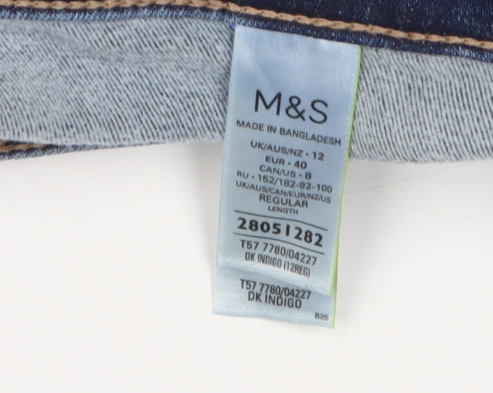 Marks and Spencer Women's Blue Skinny Jeans Size 12