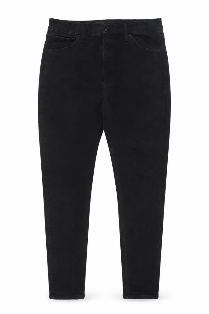 Front view of Topshop Women's Black Skinny Jeans, size 16