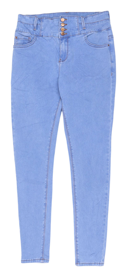 New Look Women's Blue Skinny Jeans, Size 14, Comfortable Denim