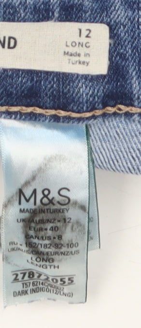 Marks and Spencer Women’s Blue Straight Jeans Size 12