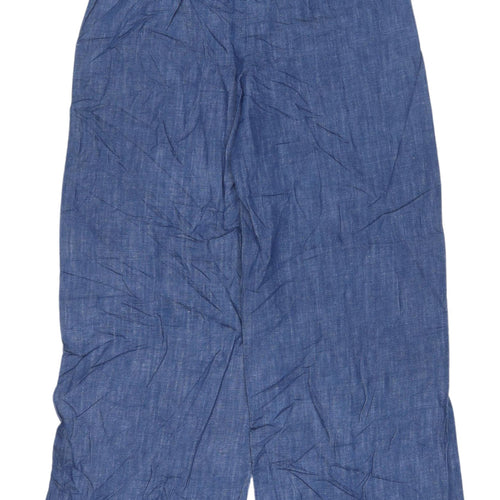 Marks and Spencer Women's Blue Wide-Leg Jeans Size 8