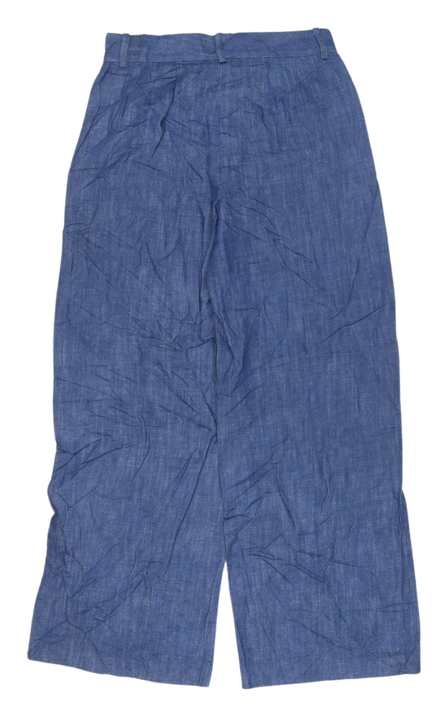 Marks and Spencer Women's Blue Wide-Leg Jeans Size 8