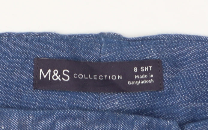 Marks and Spencer Women's Blue Wide-Leg Jeans Size 8