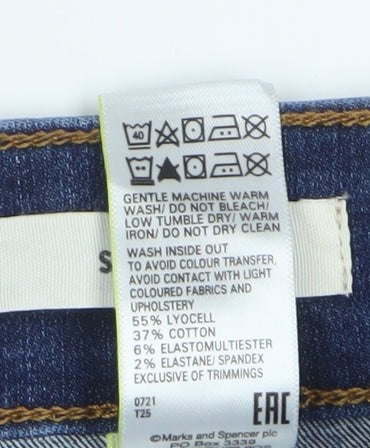 Marks and Spencer Blue Slim Jeans Women Size 14