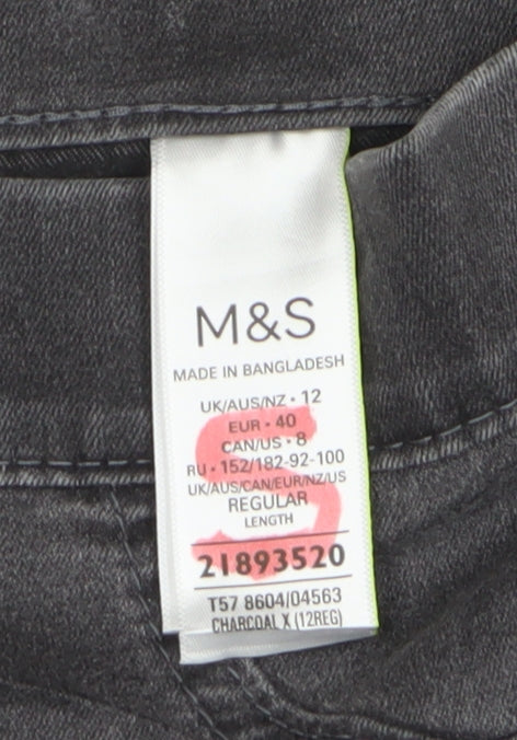 Marks and Spencer Women's Black Jegging, Size 12, Slim Fit