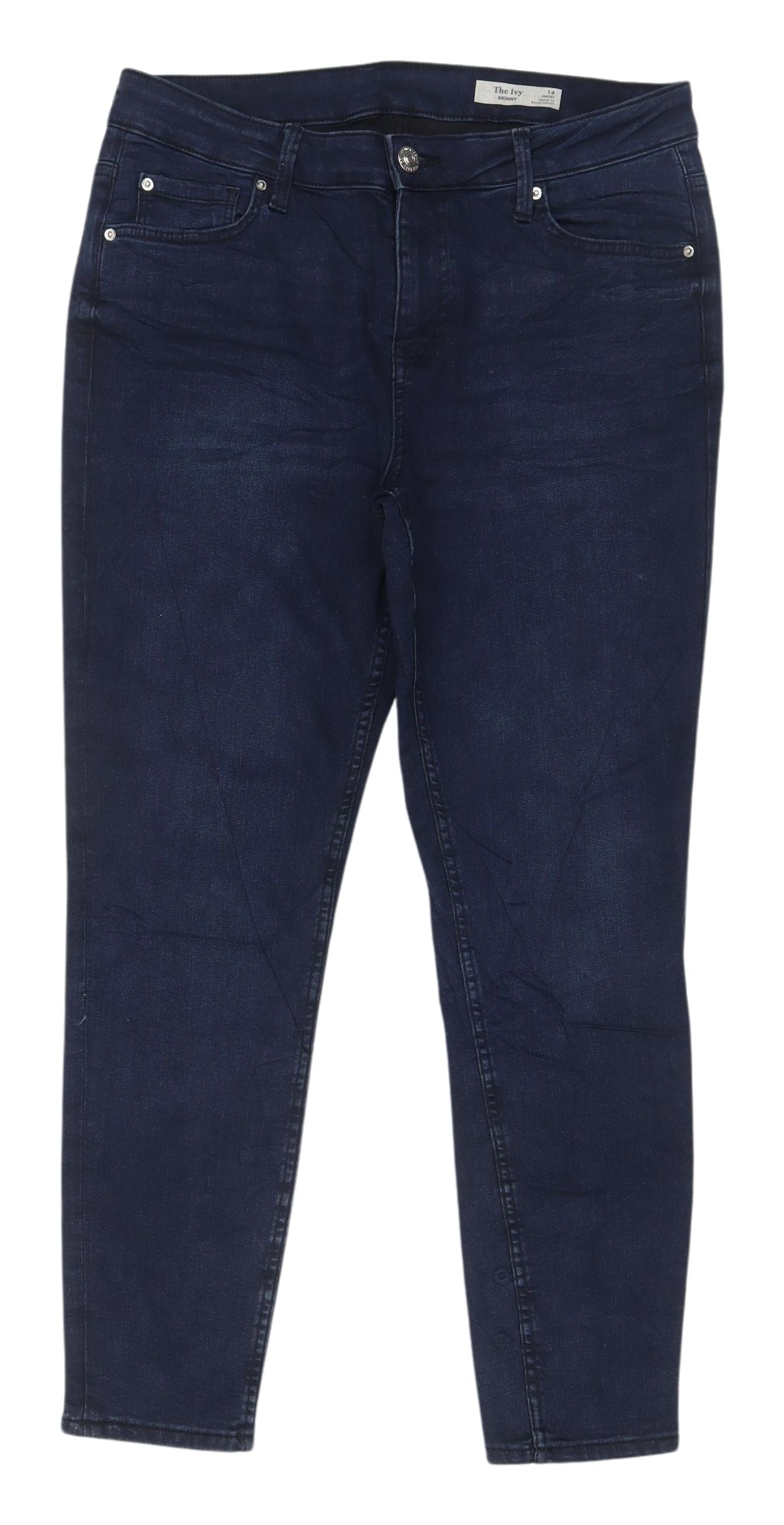 Marks and Spencer Women's Ankle Jeans, Size 14, Blue